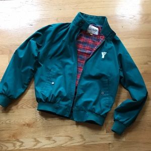 Plaid lined lightweight jacket